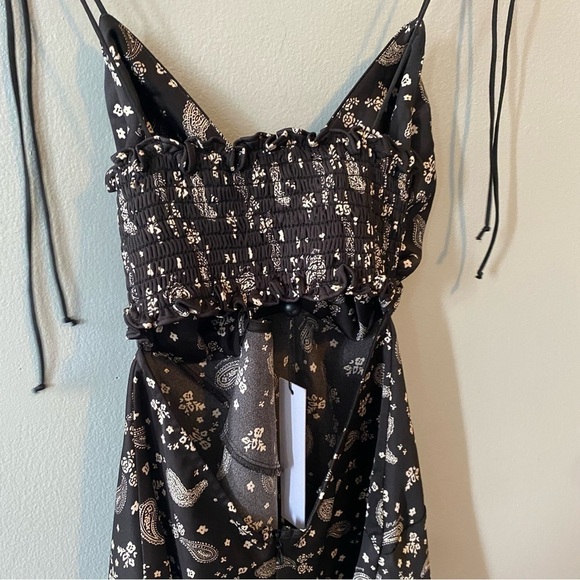 NWT For Love & Lemons Paisley Mini Dress - Picture 8 of 10